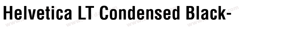Helvetica LT Condensed Black字体转换